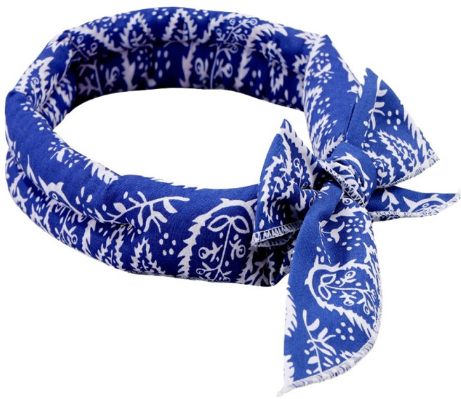 난펫 강아지 쿨 스카프, 블루, 1개