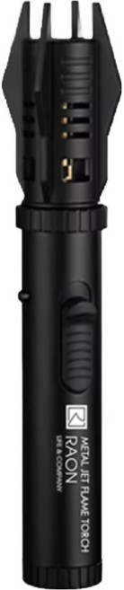 라온엘앤씨 메탈 제트 플레임 휴대용 캠핑토치, 메탈블랙, 1개