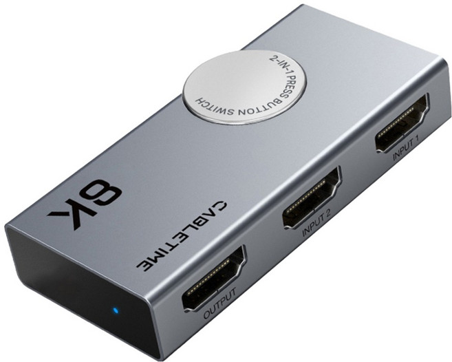 케이블타임 양방향 8K HDMI 2.1 스위치 선택기, 1개, CP34G
