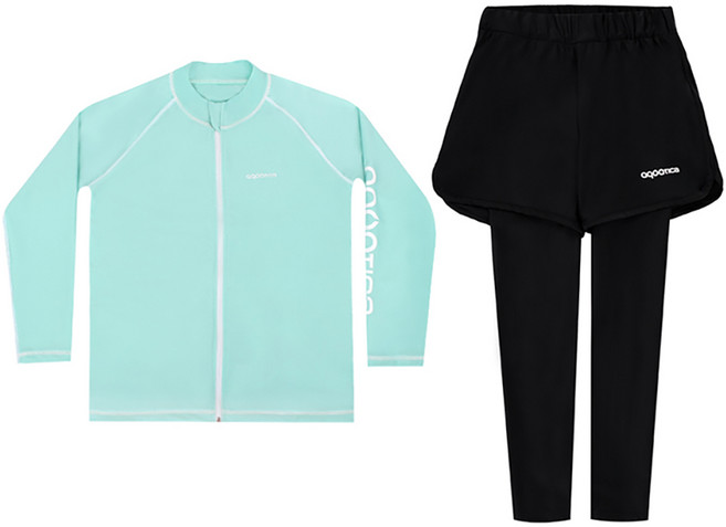 아쿠아티카 아동용 래쉬가드 집업 + 반바지세트 AQAJJ452-AQA421