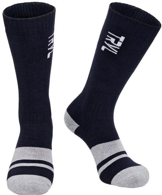 트레벨로 국산 스키양말 보드 방한용품 겨울 스포츠 양말 TTCL-30, 블랙, 1세트