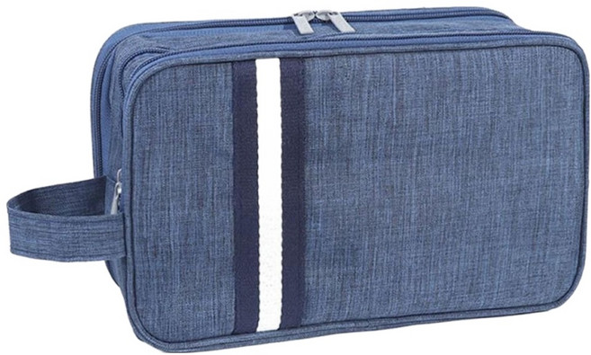 iSFun 手提牛津3層網面盥洗收納包