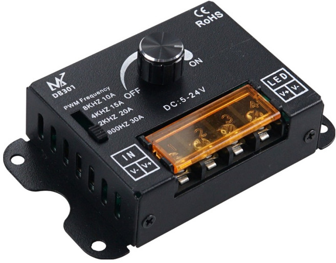 컴스 마트 LED 컨트롤러 조광기 디밍 PWM BF317, 1개