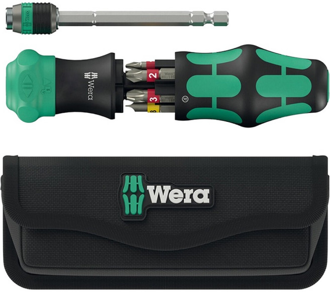 Wera 베라 KK 25 RA-R with Pouch 정밀작업용 컴팩트 비트 세트 051515, 1세트