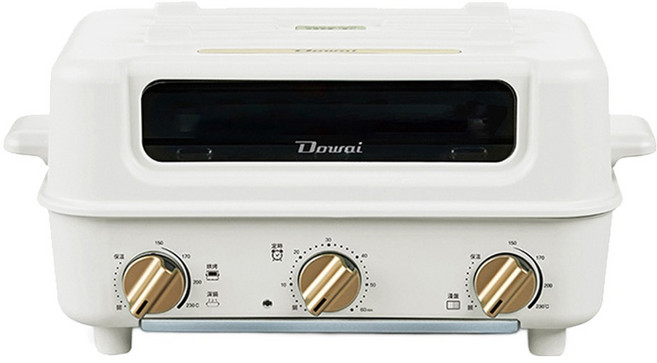 Dowai 多偉 摺摺鍋多功能烤箱電烤盤 經典白, DT-1005
