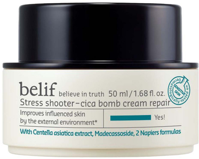 belif 老虎草舒撫修復霜, 50ml, 1罐