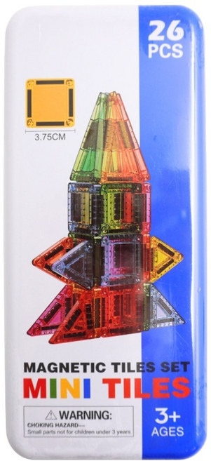 迷你小磁片 26片, 彩虹色, 1盒