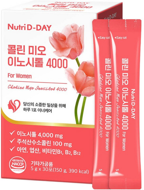 뉴트리디데이 콜린 미오 이노시톨 4000 30p, 150g, 1개