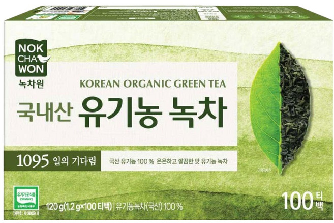 녹차원 유기농 녹차, 1.2g, 100개입, 1개