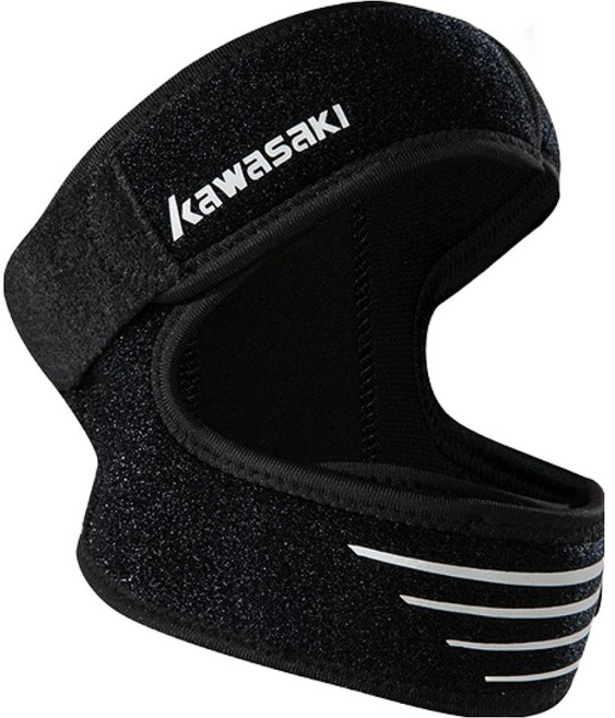 가와사키 무릎보호대 K1E00-C3450, 블랙, 1개