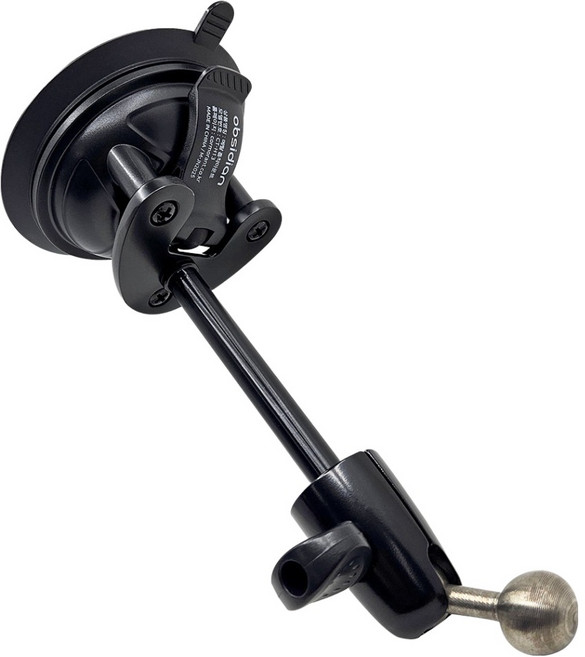 옵시디언 차량용 유리 풀메탈 흡착마운트 핸드폰 태블릿 화물 트럭 버스 거치대 마운트 CT-H13, 1개, 블랙