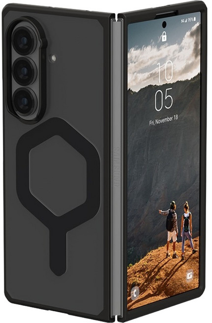 유에이지 모우브 투명 마그네틱 휴대폰 케이스