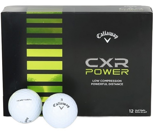 캘러웨이 씨엑스알 파워 골프공 2피스, 화이트, 12개입, 1개