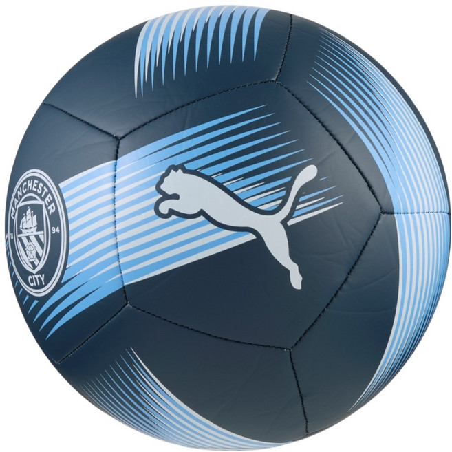 PUMA MCFCESS 曼城 足球 國中以上適用 丈青色 + 藍色, 1顆, 08477404