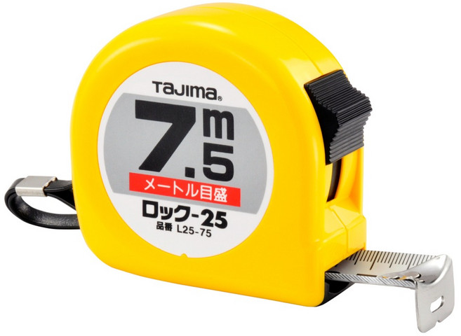 TaJIma 田島 公分捲尺 L25-75BL 7.5m x 25mm, 1個
