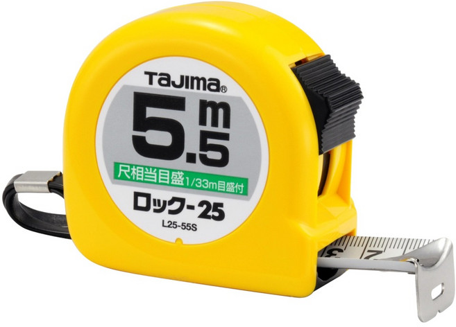 TaJIma 田島 台尺捲尺 L25-55SBL 5.5m x 25mm, 1個