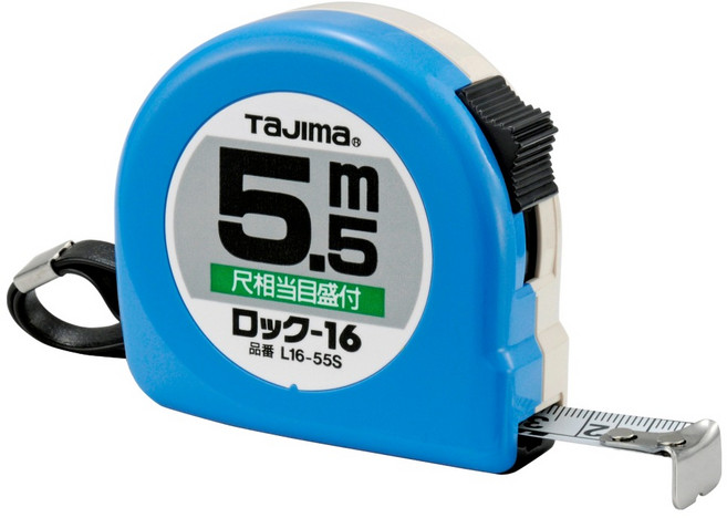 TaJIma 田島 台尺捲尺 L16-55SBL 5.5m x 16mm, 1個