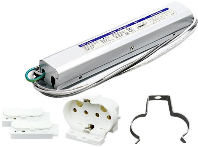 리브나우 전자식 형광등 FPL 55W 1등용 컨버터 + 소켓 + 단자대 + 고리 세트, 1세트