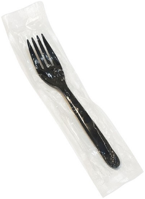 이로울생활 일회용 포크 블랙 개별포장, 100개입, 1개