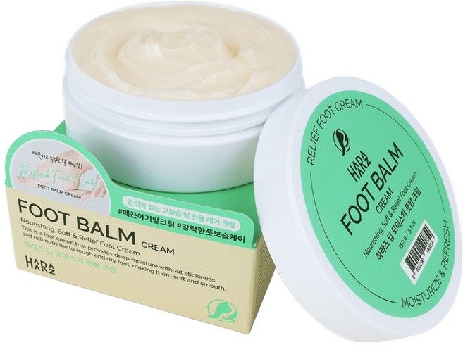 하라즈 딥 모이스처 풋밤 크림, 150g, 1개, 1개입