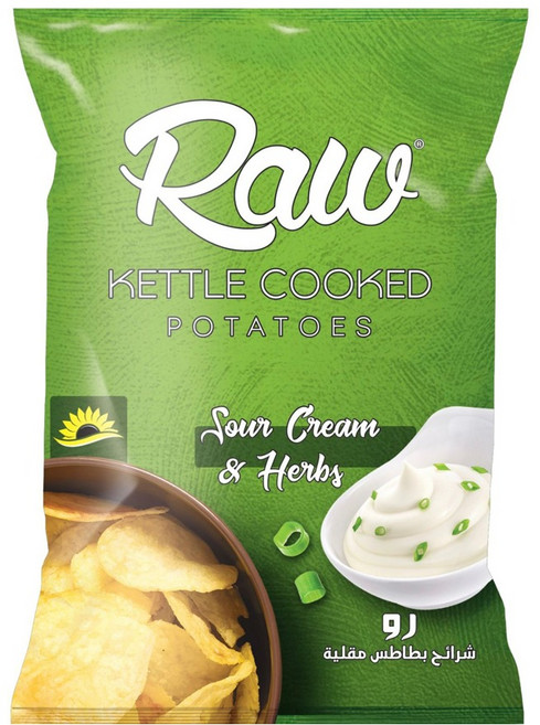 Raw 감자칩 사워크림 앤 허브, 100g, 1개