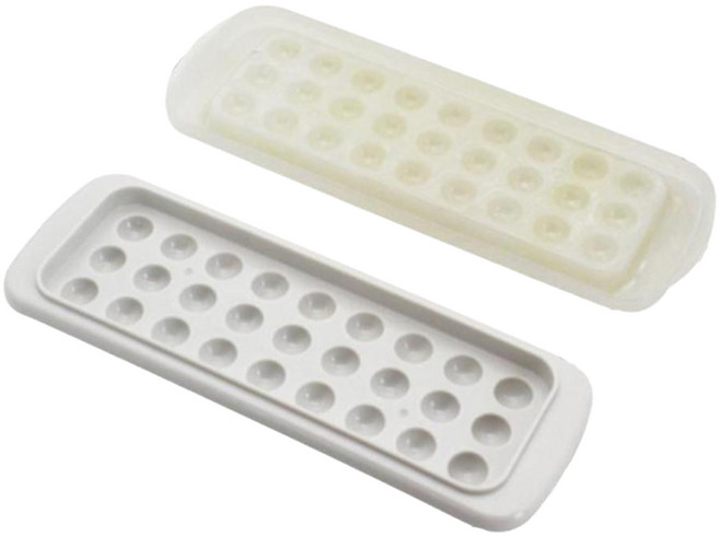 iSFun 珍珠水球 塑料造型製冰盒, 1個, 白色