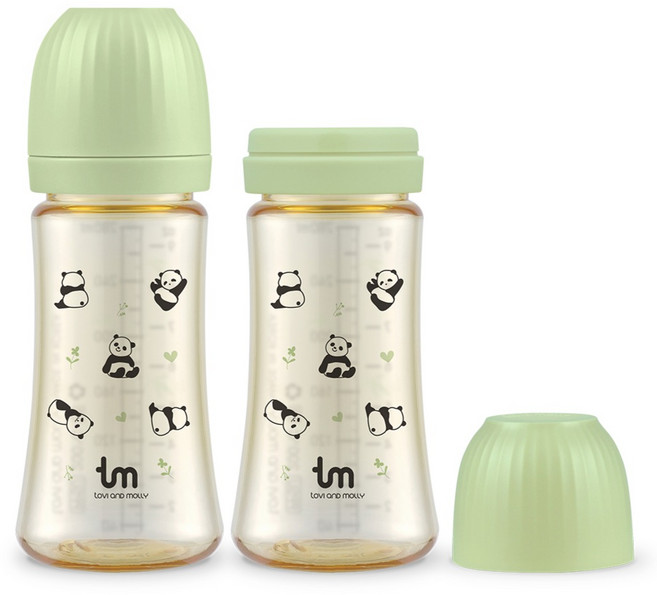 토비앤몰리 PPSU 포포 트윈젖병, 그린, 280ml, 2개