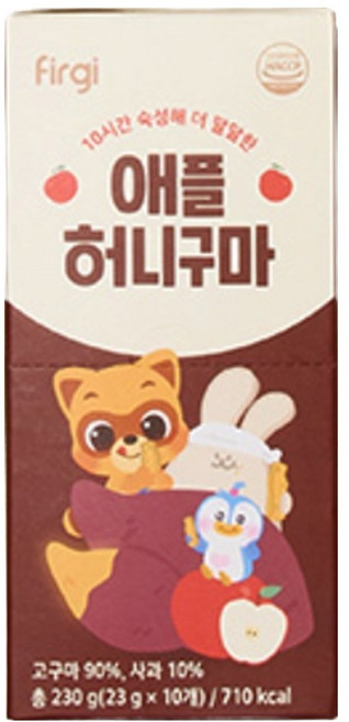 퍼기 애플 허니구마 아기 과자 10p, 애플 고구마, 230g, 1개
