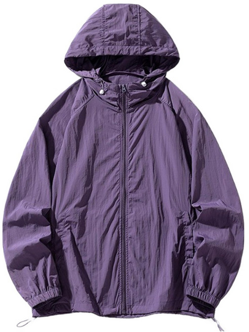 엘쏘 여성용 경량 트레이닝 데일리 바람막이 후드 집업