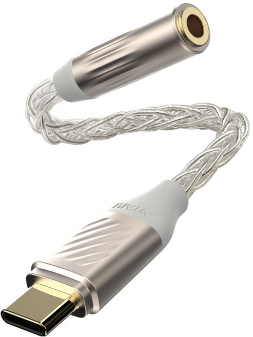 아트뮤 USB C타입 to 3.5mm 이어폰잭 어댑터 플러스, 실버, 1개