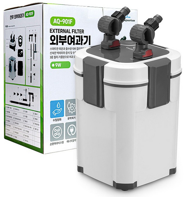 칸후아쿠아리움 어항 외부여과기 60cm이하 수조용 AQ-901F, 1개, 9W