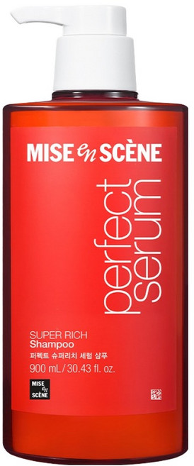 미쟝센 퍼펙트 슈퍼리치 세럼 극손상케어 샴푸 플로럴 머스크향, 900ml, 1개
