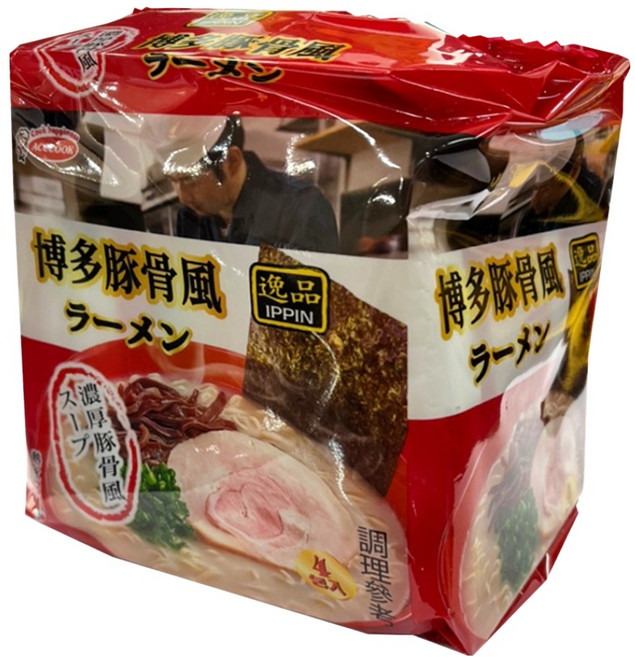 에이스쿡 하늘처럼 하까다식 돈코츠향라면 82g, 4개