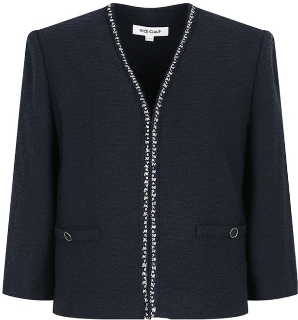 나이스클랍 여성용 장식 브레이드 자켓 N242MWJ417NY