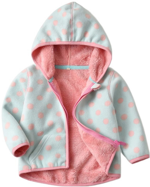 好玩旅物 兒童款搖粒絨保暖內刷毛連帽外套