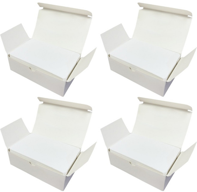 하늬통상 무지 메모카드, 화이트, 4개, 100매