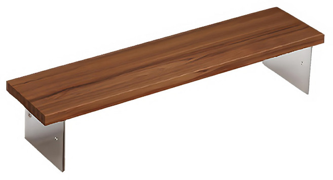 小麥購物 壓克力懸浮螢幕增高架 L1203 50cm, 淺胡桃色, 1個