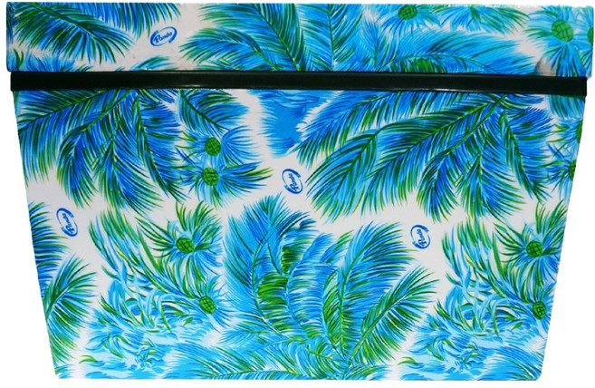 업소용 대형 스티로폼 아이스박스 4호, 열대나무 패턴, 72L