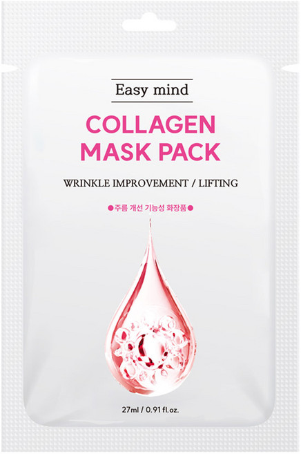 이지마인드 주름개선 콜라겐 마스크팩 27ml, 1개, 10개입