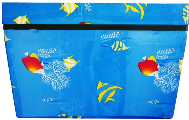 업소용 대형 스티로폼 아이스박스 4호, 열대어 패턴, 72L