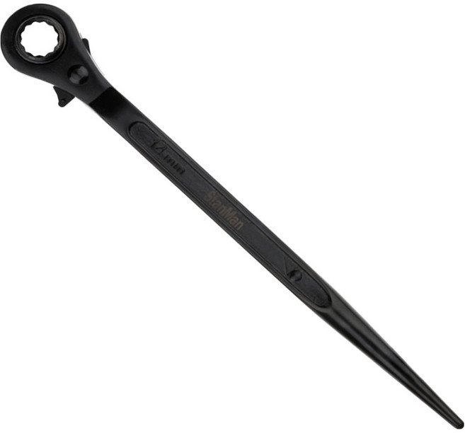 스탠맨 견삭기 긴꼬리라쳇렌치 14mm 17mm, 1개