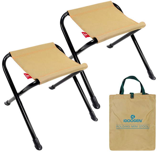 아이두젠 낚시 간이 의자, 브라운, 2개