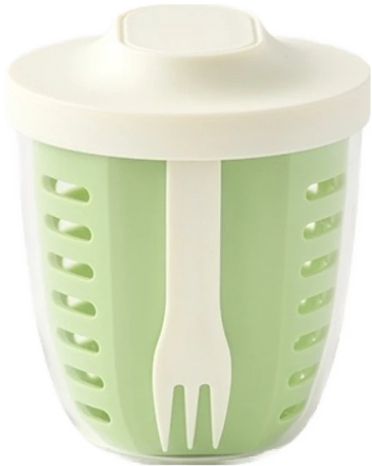 모던하우스 ON 휴대하기 편리한 채반형 과일야채컵 그린, 1개 - 쿠팡