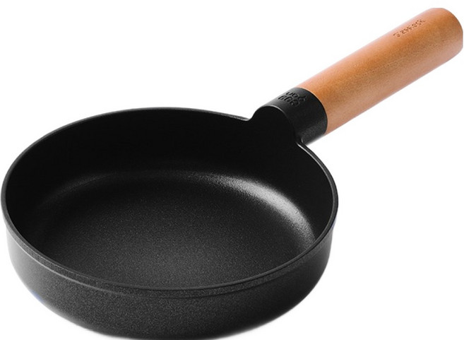 셰프토프 글라스락 인덕션 IH 우드핸들 미니 에그팬, 16.7cm, 1개