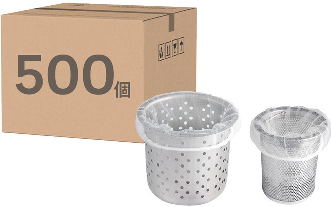 Axis 艾克思 超細密網眼流理台排水口過濾網組合 大 250個 + 小 250個 白色, 1組, 500個