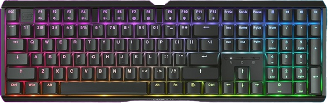CHERRY MX Board 3.1S RGB MX2A 機械鍵盤, CH-KB-31S2-RBSV, 銀軸, 黑色