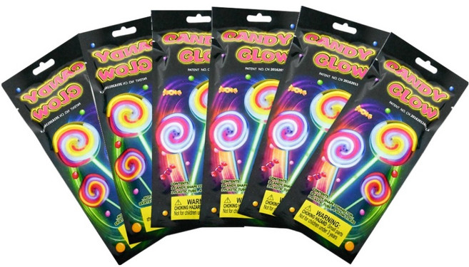 Party Club 夜光棒棒糖, 6個, 混合顏色