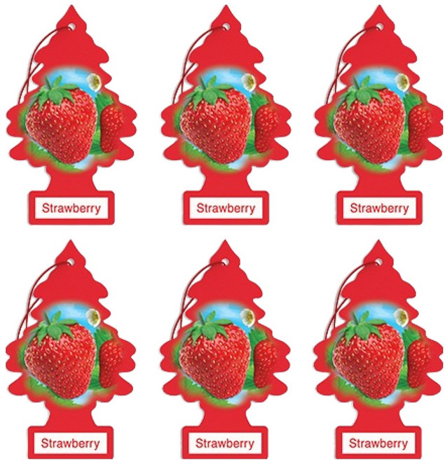 리틀트리 차량용 디퓨저, 6개, 스트로베리