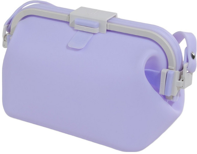 후딱 다용도 방수실리콘백 파우치 수영가방 2L 16 x 11 x 11cm, 퍼플, 1개