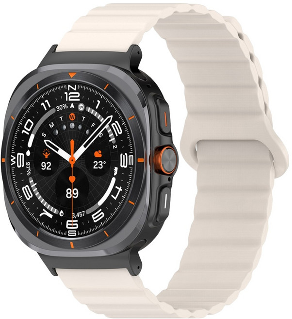 누아트 갤럭시워치 호환 스트랩 이지 퀵 실리콘 마그네틱 루프, 스타라이트, 1개